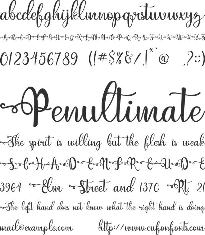 Just Swirls font preview