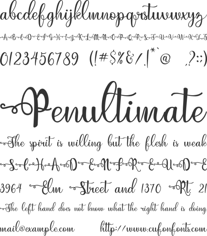 Just Swirls font preview