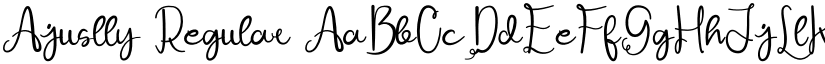 Ajuslly font download