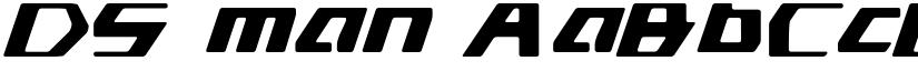 DS man font