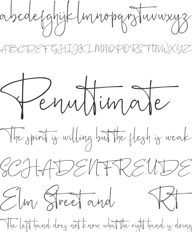 Silently FREE font preview