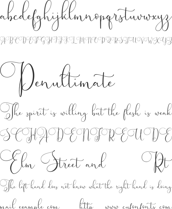 Vallerya FREE font preview