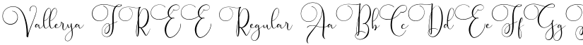Vallerya FREE Regular font