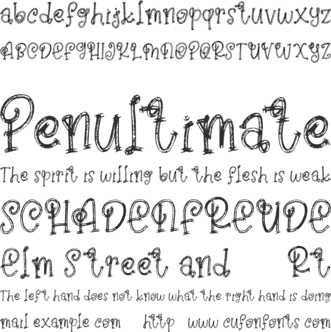Rose Hips FREE font preview
