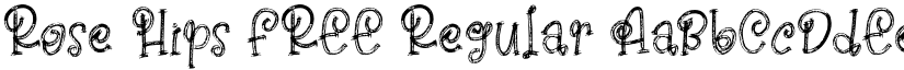 Rose Hips FREE Regular font