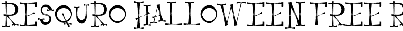 Resquro Halloween FREE font download