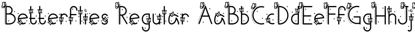 Betterflies Regular font
