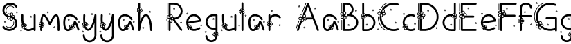 Sumayyah Regular font