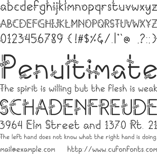 Candy Ai font preview