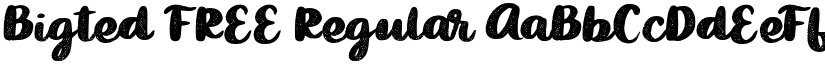 Bigted FREE Regular font