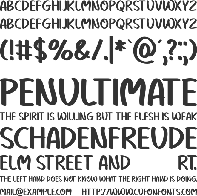 Enjoy Summer font preview