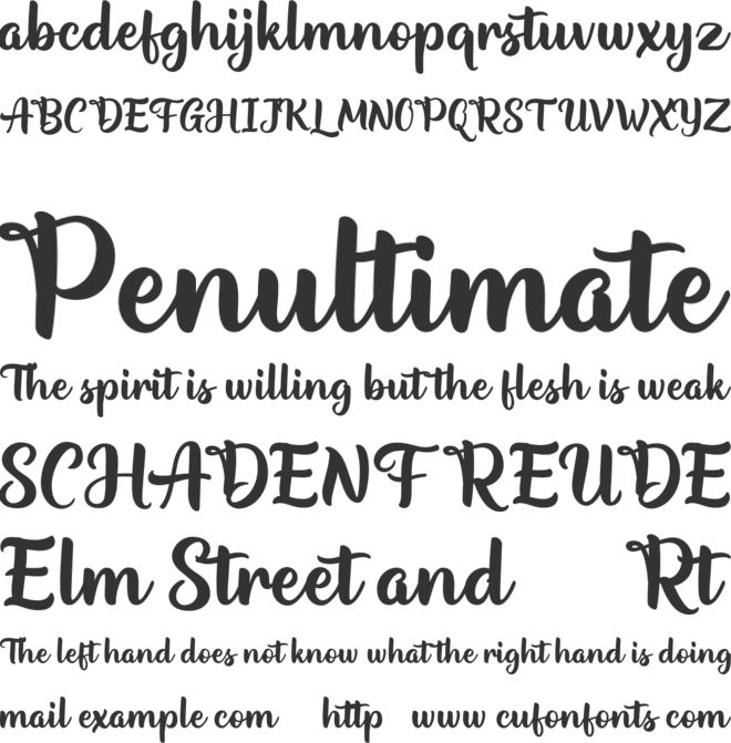 Appetizer FREE font preview