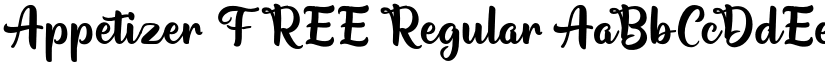 Appetizer FREE Regular font