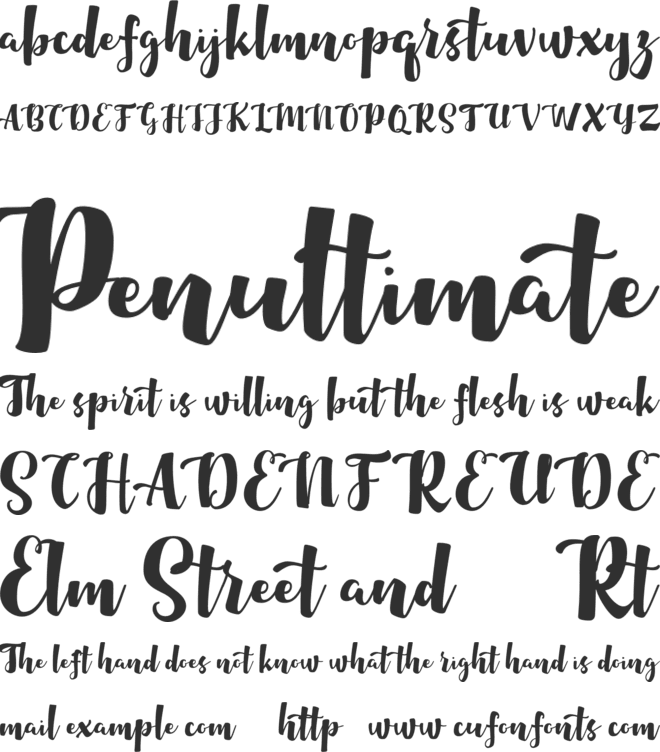 Maybelin FREE font preview