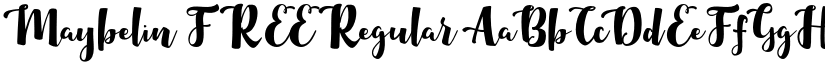 Maybelin FREE font download