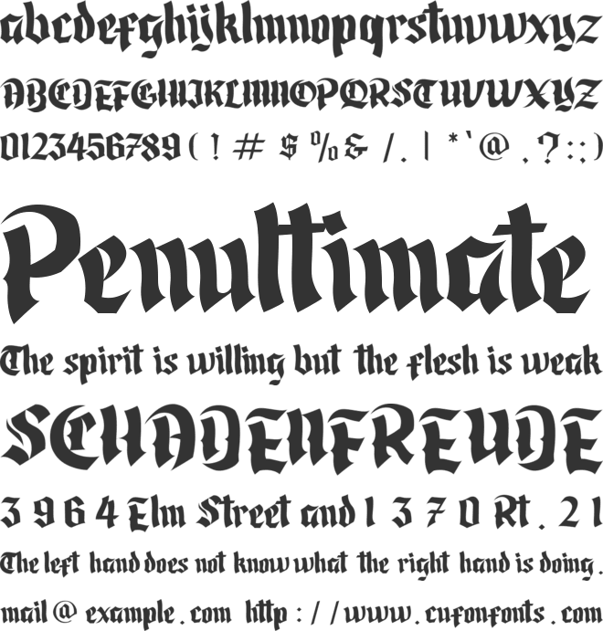 Cardanaya Font font preview