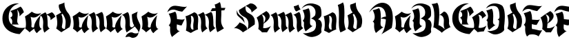 Cardanaya Font SemiBold font