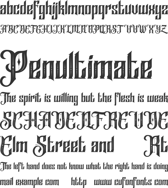 Fire Flight FREE font preview