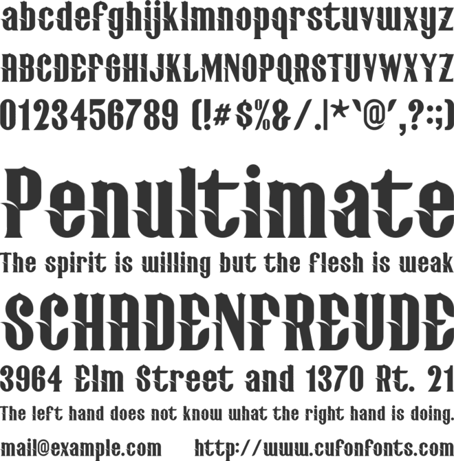 wacaban font preview