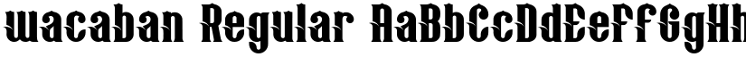 wacaban Regular font