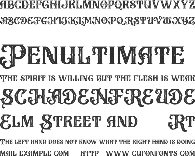 Vanguard FREE font preview