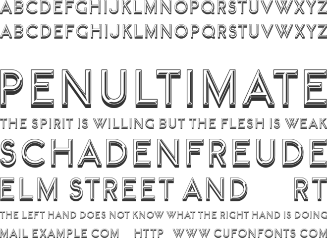 Liberta font preview