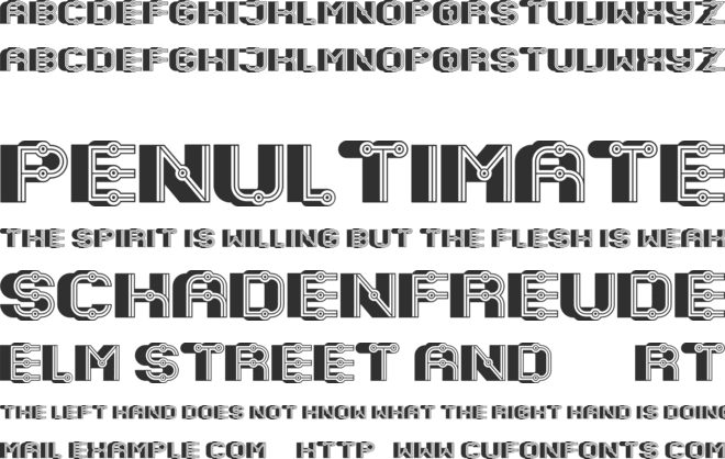 Granary font preview