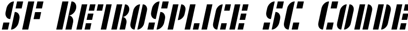 SF RetroSplice SC Condensed font