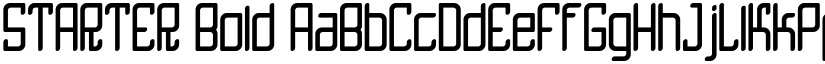 STARTER Bold font