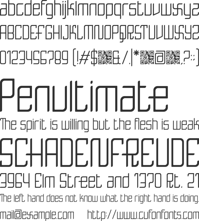 STARTER font preview