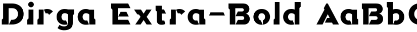 Dirga Extra-Bold font