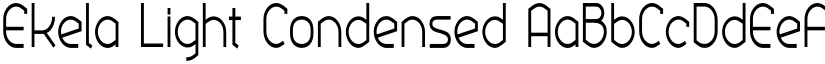 Ekela Light Condensed font