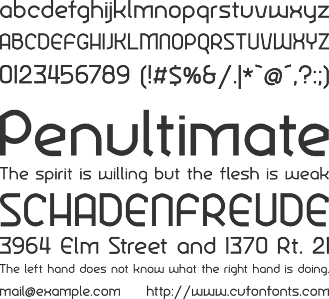 Ekela font preview