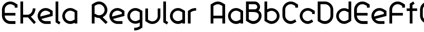 Ekela Regular font
