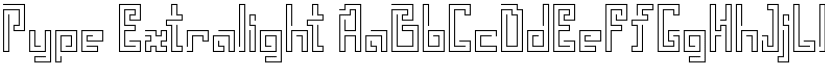 Pype Extralight font
