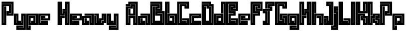 Pype Heavy font