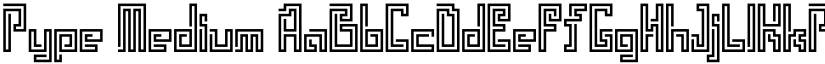 Pype Medium font