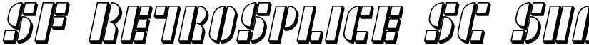 SF RetroSplice SC Shaded font