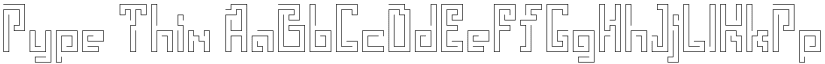 Pype Thin font