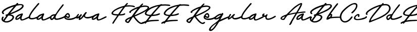 Baladewa FREE Regular font