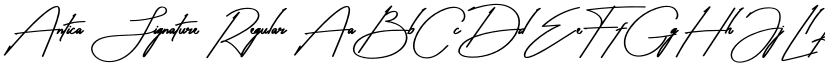 Antica Signature Regular font
