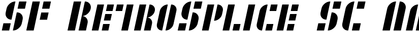 SF RetroSplice SC font