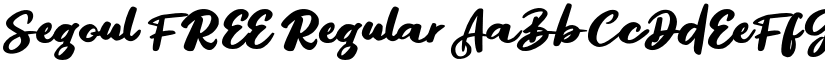 Segoul FREE Regular font