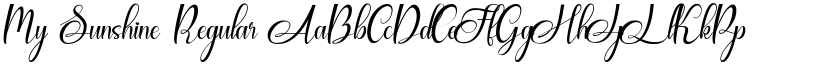 My Sunshine Regular font