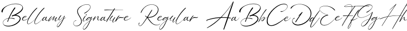 Bellamy Signature Regular font