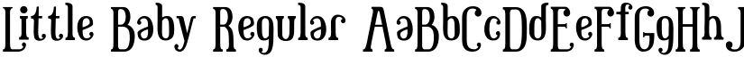 Little Baby Regular font