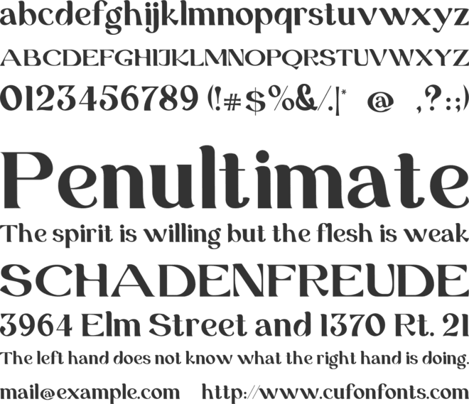 GRAND DUKE font preview