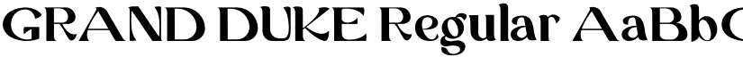 GRAND DUKE Regular font