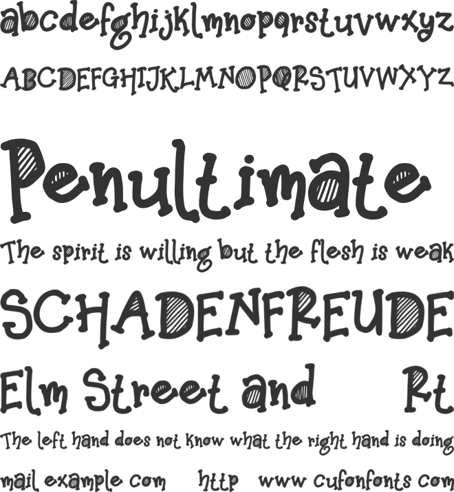 Green Walk FREE font preview