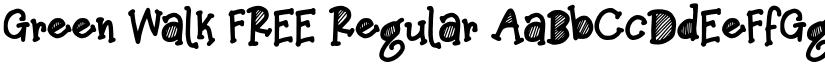Green Walk FREE Regular font